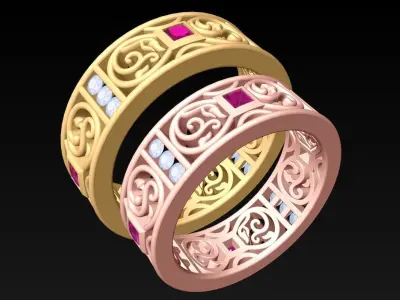 Wedding Rings - N192038 3D print model