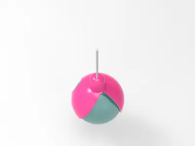 Juhe Lamp Low-poly 3D model
