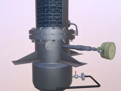 Hopper Loader Low-poly 3D model