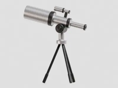 Telescope 3d Model Low-poly 3D model