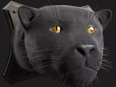 Pantera Pen Stuffed 3D model