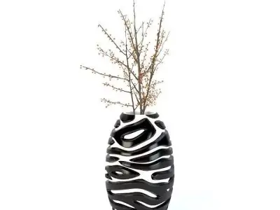 Vases zebra vase Free 3D model