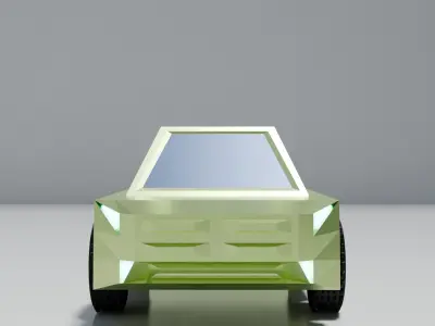 Low Poly Stylized Pickup Truck Game Ready 3D Model Low-poly 3D model