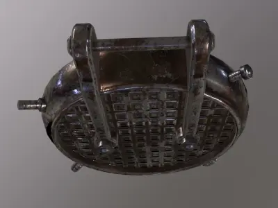 Cave Door  Low-poly 3D model