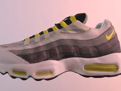 NIKE AIR MAX 95 SHOES PBR Low-poly 3D model