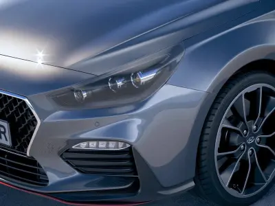 Hyundai i30 fastback N 2019 3D model