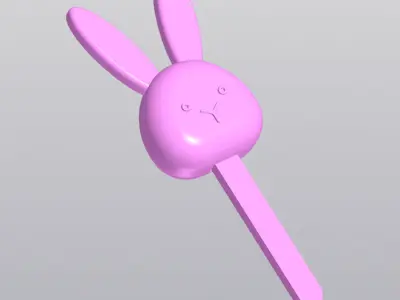 Rabbit Planter Bouquet decoration 3D print model