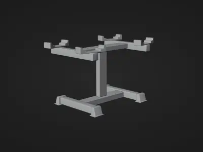 Adjustable Dumbbell 3D model