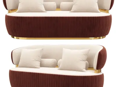 BON TON Capital Collection Sofa 3d model Low-poly 3D model