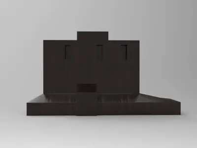 Wood House Low-poly 3D model