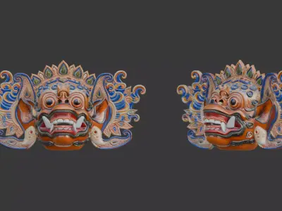 Balinese Mask Indonesia 3D model
