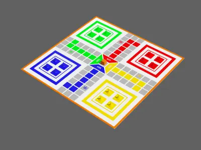 Ludo Board Game 3D print model