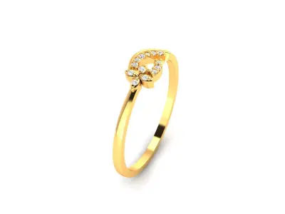 Diamond Ring For Women 3d Print Model 3D print model