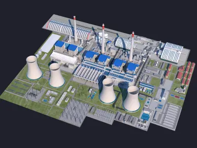 Huge Refinery  3D model