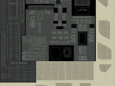 Luxury Crossover Generic Rigged 3D model