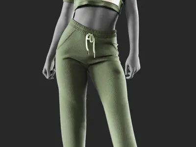 Girls Outfit 81 - Marvelous Designer 3D model