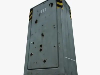 3D Electric Box Low Poly model Low-poly 3D model