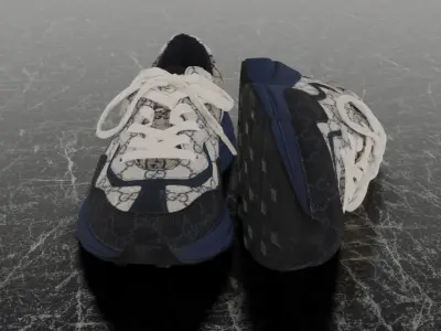 GUCCI RHYTON 3D SHOES Low-poly 3D model