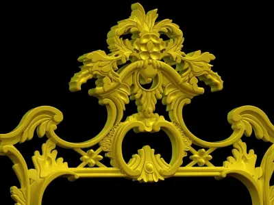 Mirror George III Chippendale  doll house scale 1-12 1-6 3D print model