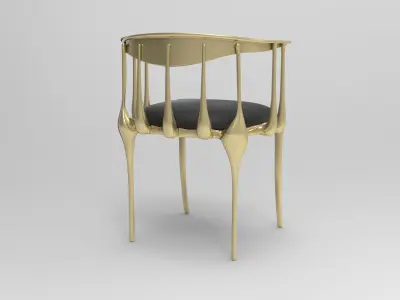 Tihiogre Dining Chair Low-poly 3D model