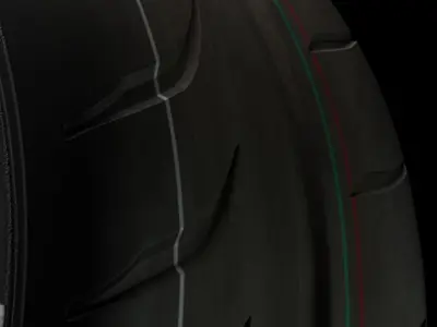 Toyo Tires Proxes R888-R Brembo Brake Rim 3D Blender  FBX OBJ  3D model