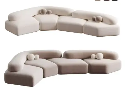 ON THE ROCKS MODULAR SOFA 3D model