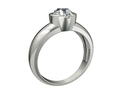 Engagement Ring  STL File Format ready For 3D Printing - CC73 3D print model