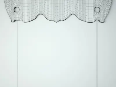 Old Thai Wagon Panel Mirror 3D model