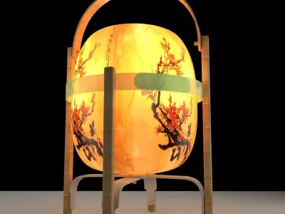 Chinese lantern 3D model 6