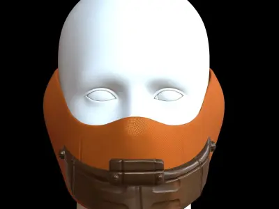 Gas mask helmet 3d model scifi Low-poly  Low-poly 3D model 102