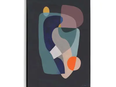 Plaster Two Photo Frame 430 Low-poly 3D model