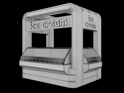 Booth Exhibition Stand a124  3D model