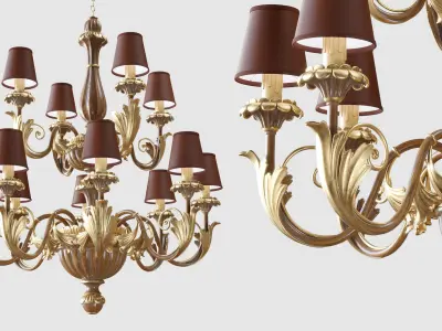 Chandelier Silvano Grifoni 12 3D model