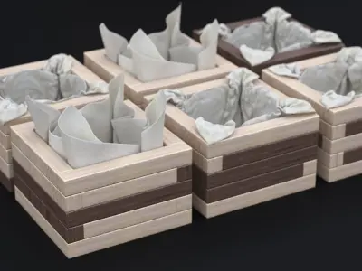 NORDSK KINAGI WOODEN BOX 2024 3D model