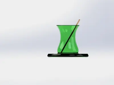 Tea Cup Glass 3D model