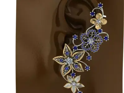 3d printable earrings 3D print model
