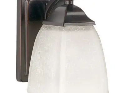 Antique Bronze Gilberto 1-Light Armed Sconce Free 3D model