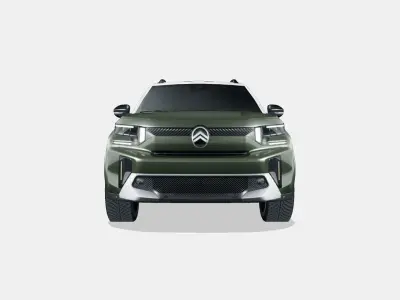 Citroen C3 Aircross 2025 Low-poly 3D model