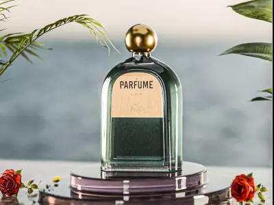 Elegant Luxury Perfume Bottle  3D model