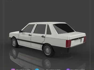 Fiat Duna for 3D printing 3D print model