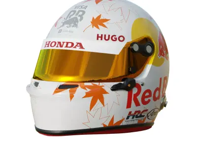 F1 Yuki Tsunoda Helmet 2025 3D model
