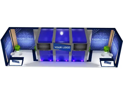  Booth Exhibition Stand a431a 3D model