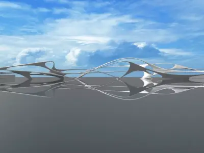 Orginic Bridge Low-poly 3D model