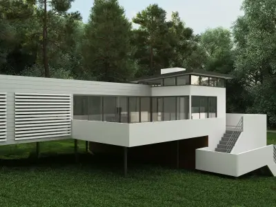 Haning Residential Villa Revit Model 3D model