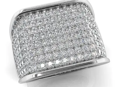 Big fancy mans ring 3D print model