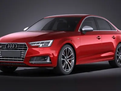 Audi S4 sedan 2017 VRAY 3D model