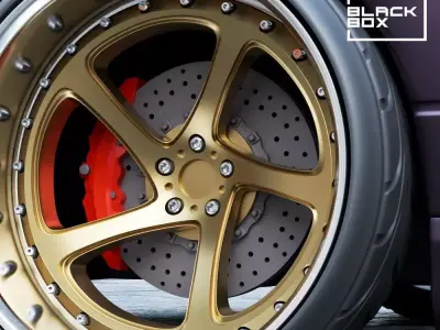 TWISTED STYLE DEEP WHEEL SET FRONT AND REAR  2 OFFSETS 3D print model