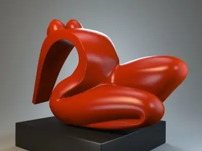 Female sculpture forms P 3D print model