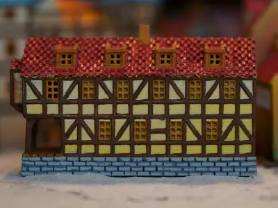 Medieval House 72 3D print model 3D model