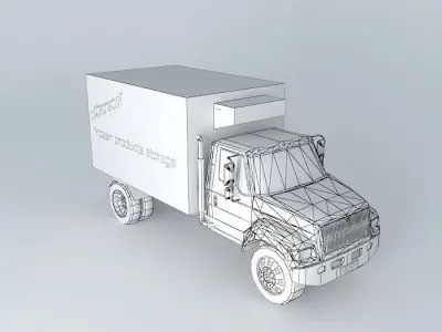 frozen products truck Free 3D model